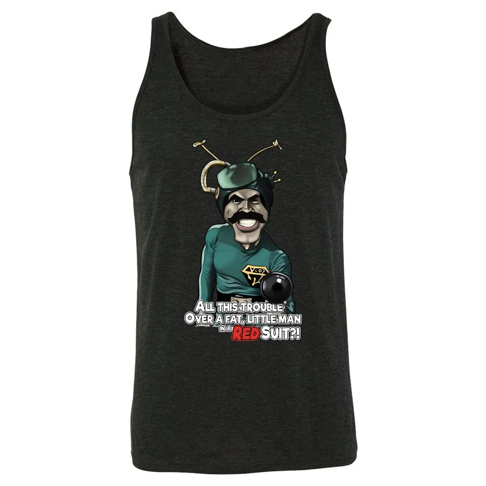Fatman with red suit - Charcoal Black Triblend - 5