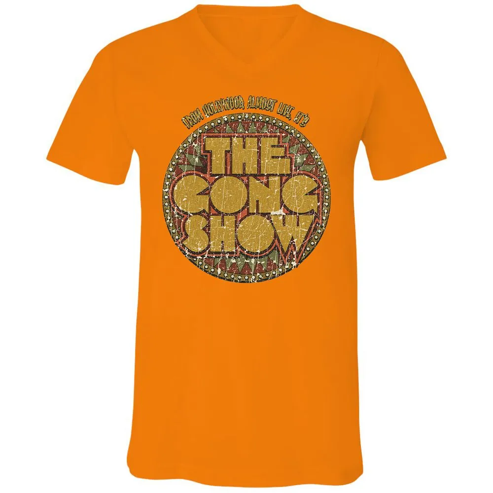 Unisex V-Neck T-Shirt - YTR2B93E - Orange - 11