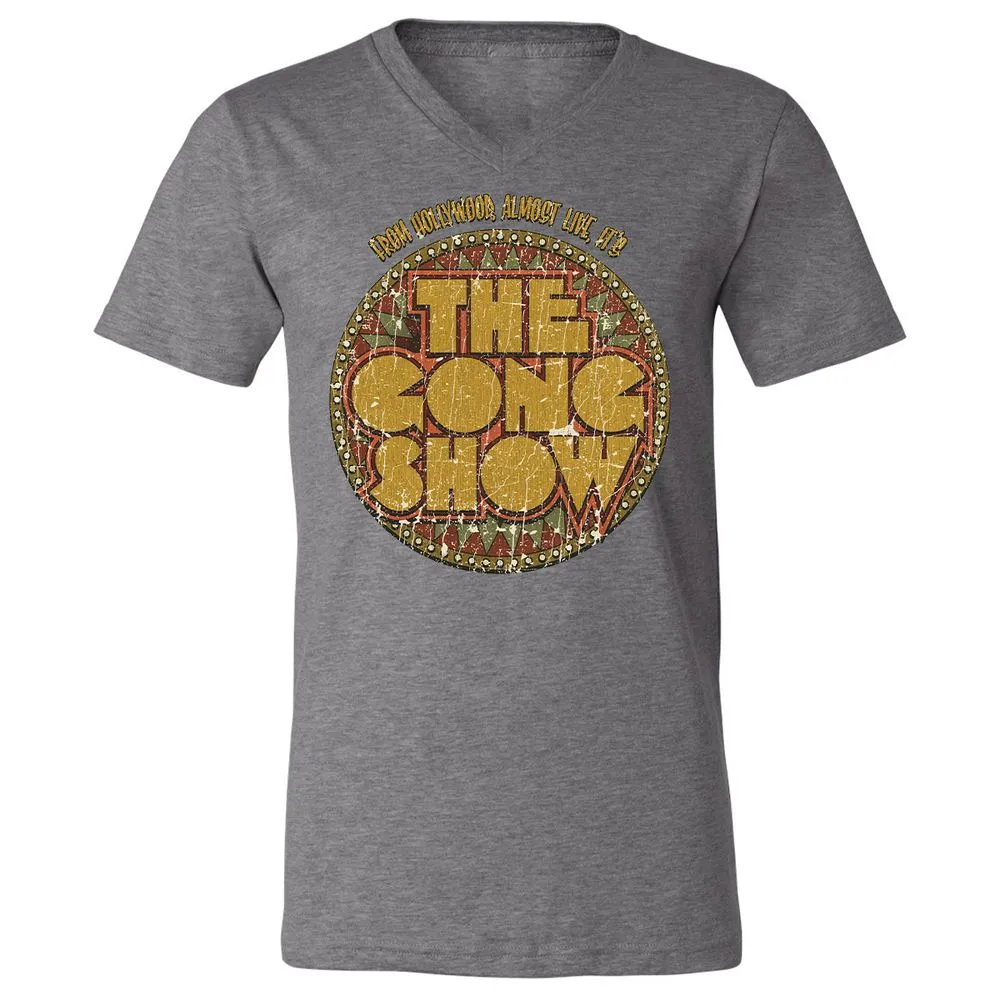 Unisex V-Neck T-Shirt - YTR2B93E - Deep Heather - 13