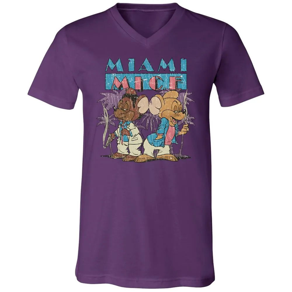 Unisex V-Neck T-Shirt - A83S47WY - Team Purple - 2