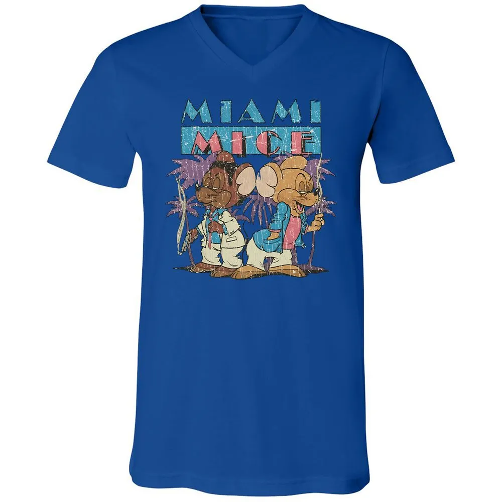 Unisex V-Neck T-Shirt - A83S47WY - True Royal - 4