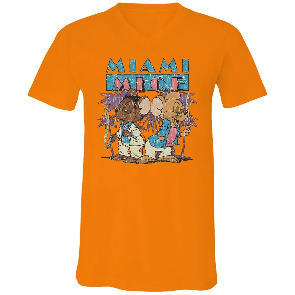 Unisex V-Neck T-Shirt - A83S47WY - Orange - 11