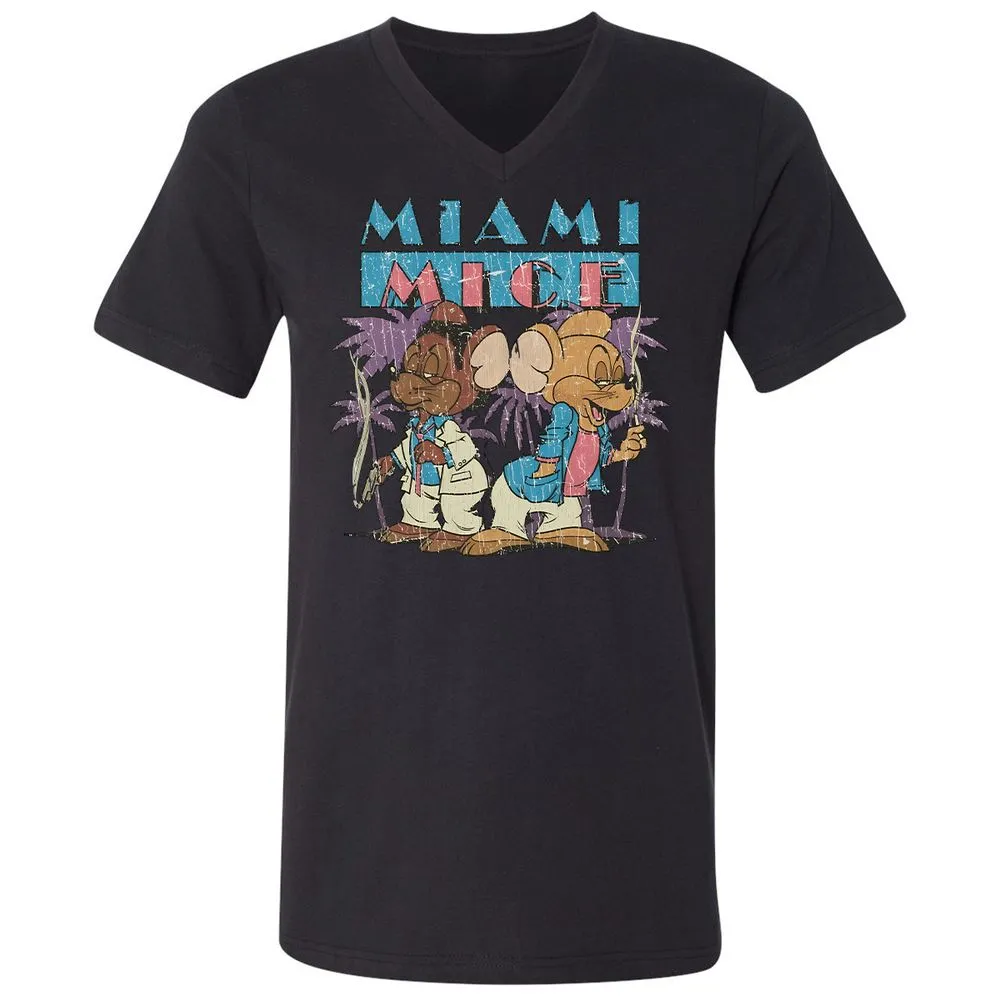 Unisex V-Neck T-Shirt - A83S47WY - Black - 16