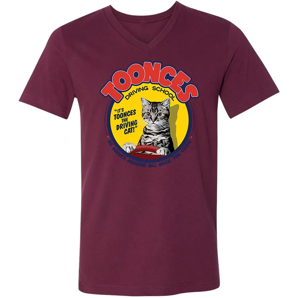 Unisex V-Neck T-Shirt - K1ULC959 - Maroon - 6