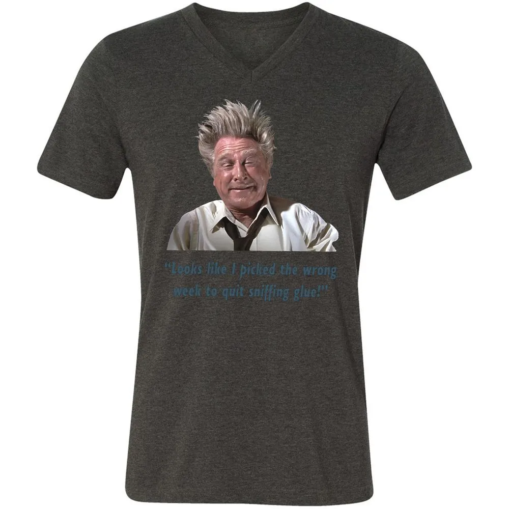 Unisex V-Neck T-Shirt - 9L5GCGLM - Dark Grey Heather - 8