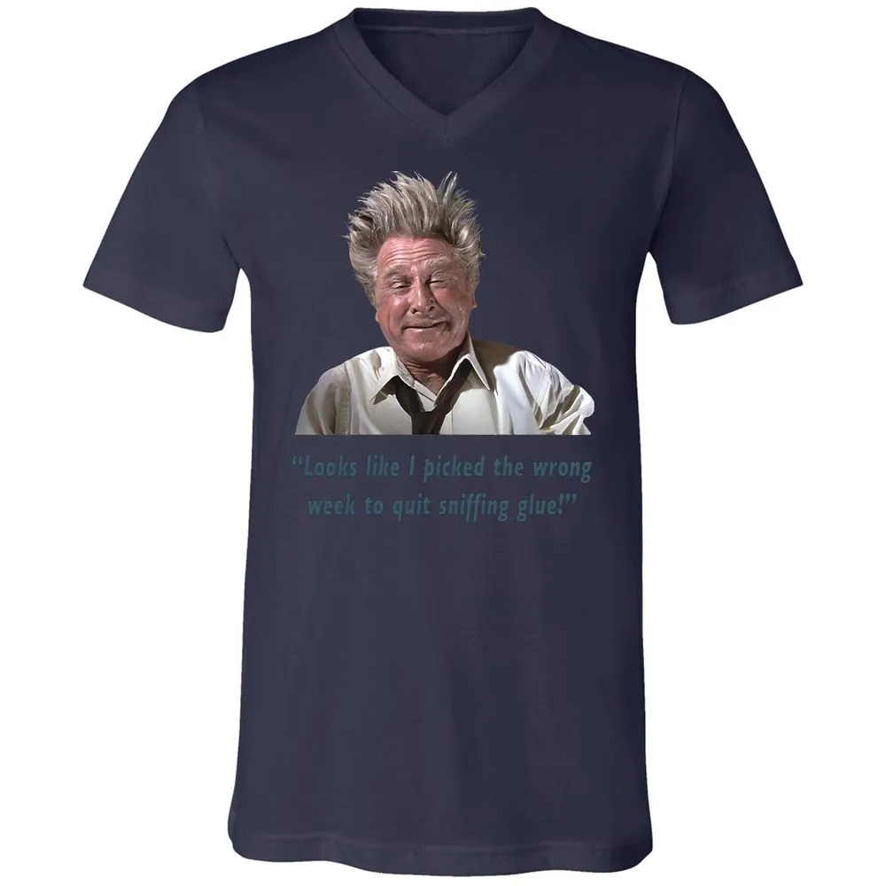 Unisex V-Neck T-Shirt - 9L5GCGLM - Navy - 9