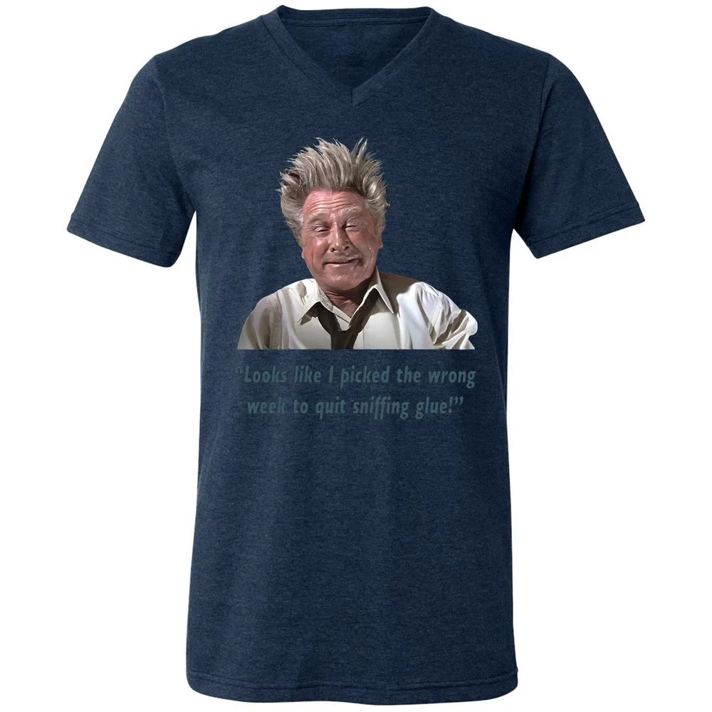 Unisex V-Neck T-Shirt - 9L5GCGLM - Heather Navy - 15