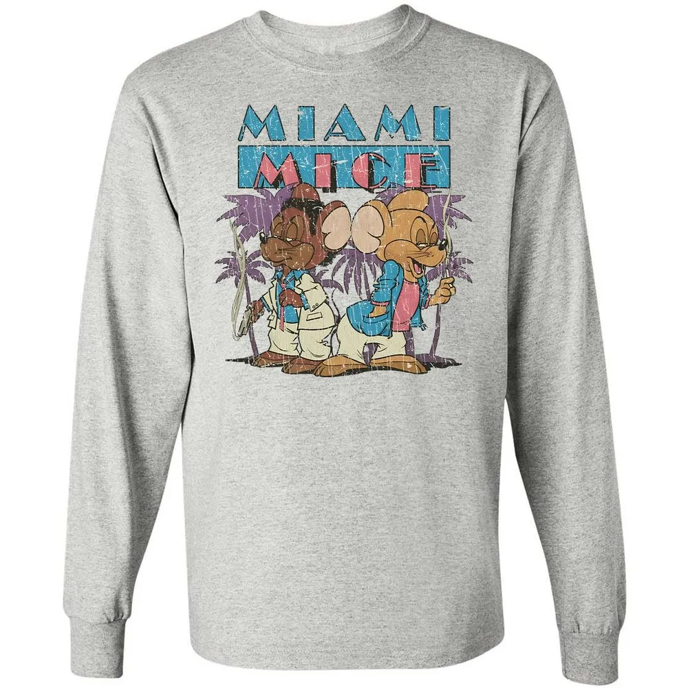 Long Sleeve T-Shirt - 7FEKQFJ3 - Ash - 5