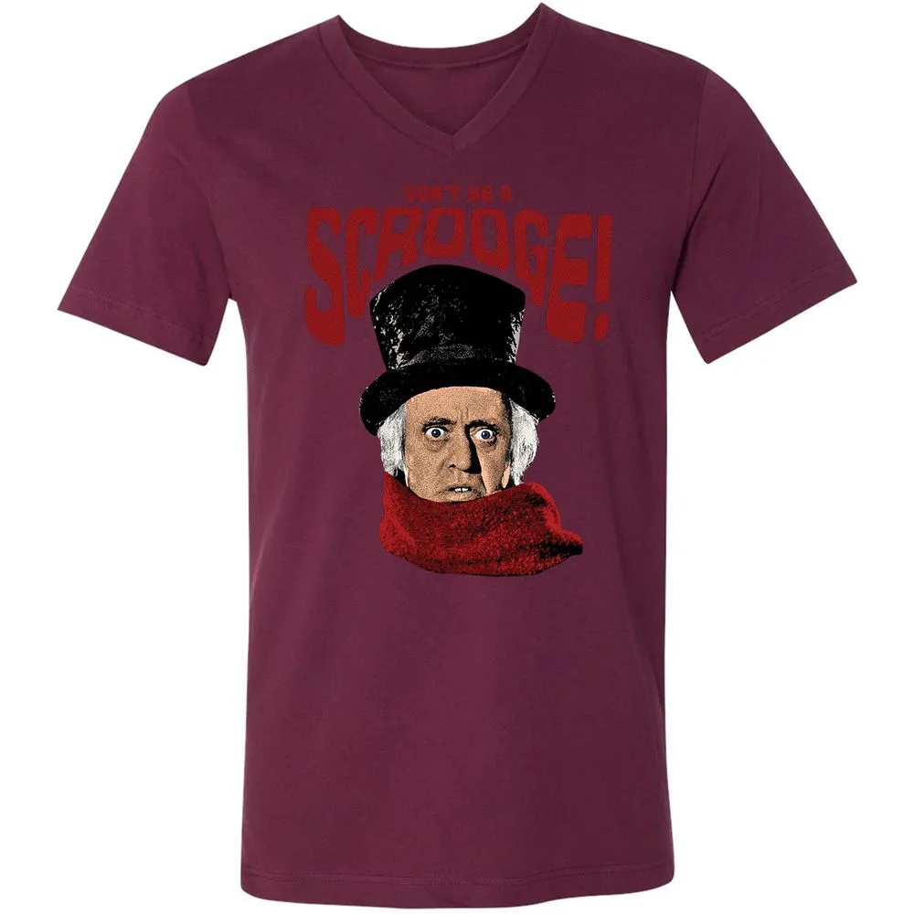 Unisex V-Neck T-Shirt - ZGYCX9JE - Maroon - 6