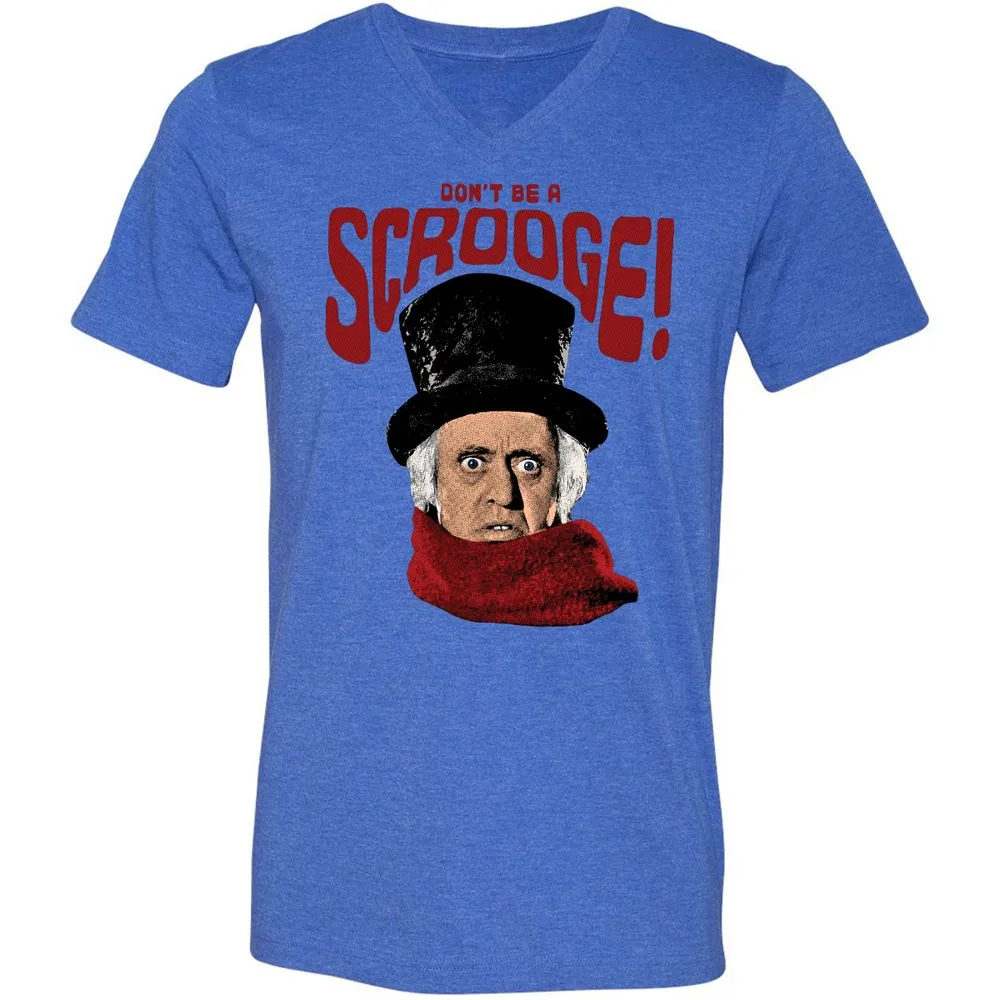 Unisex V-Neck T-Shirt - ZGYCX9JE - Heather True Royal - 14