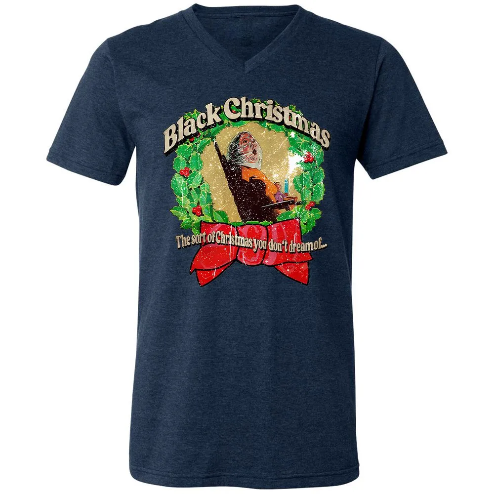 Unisex V-Neck T-Shirt - FBB182PE - Heather Navy - 15
