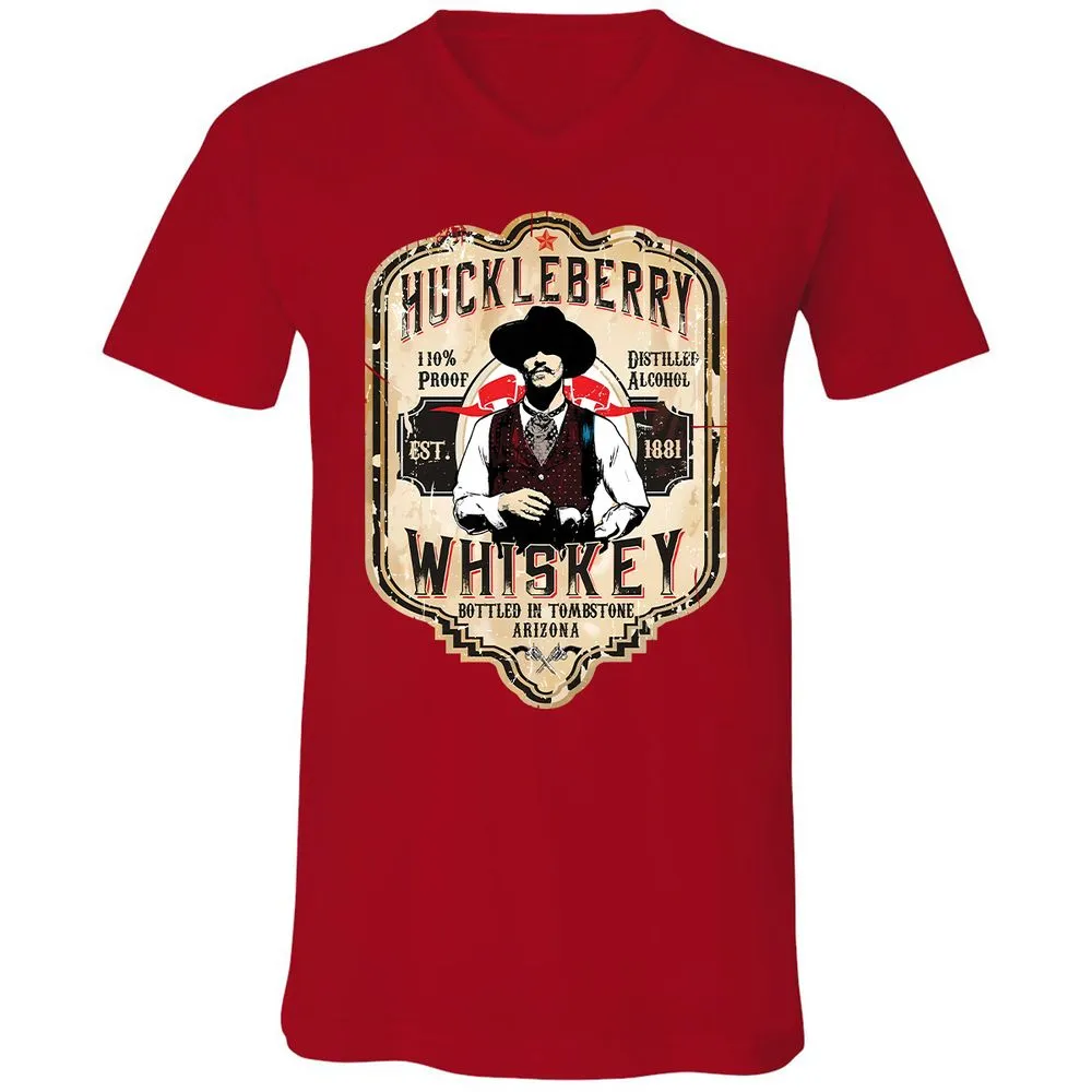 Huckleberry Whiskey Label - Red - 3