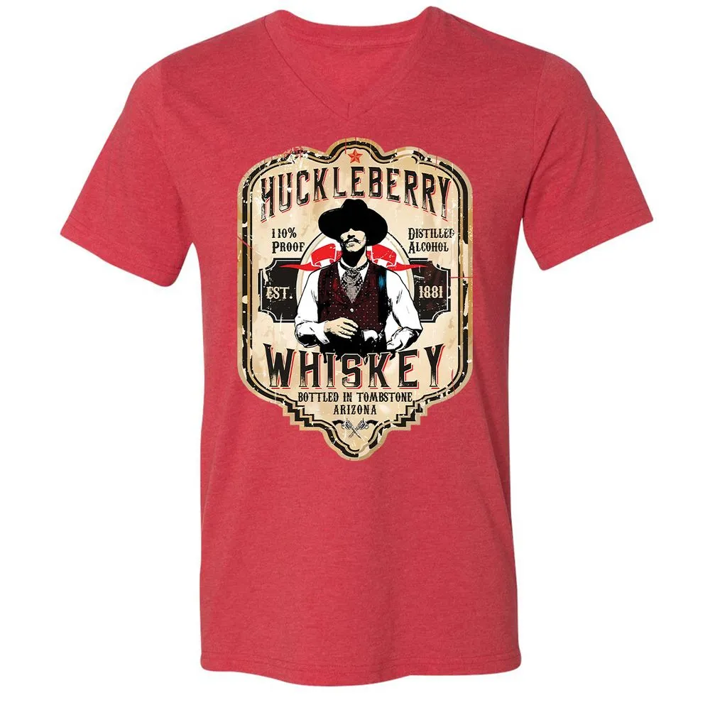 Huckleberry Whiskey Label - Heather Red - 5