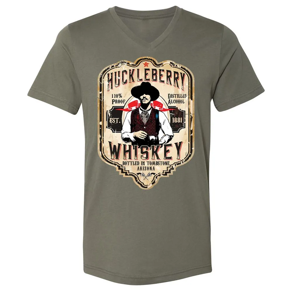 Huckleberry Whiskey Label - Military Green - 10