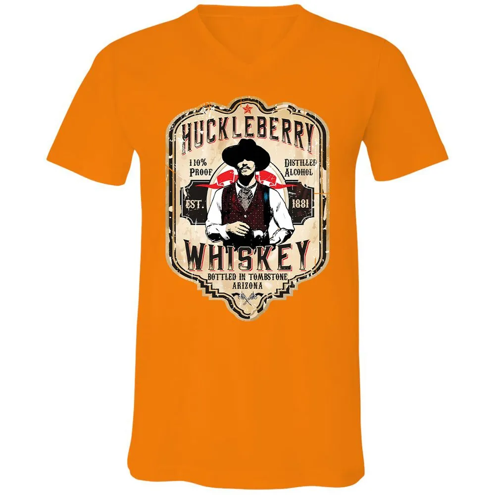 Huckleberry Whiskey Label - Orange - 11