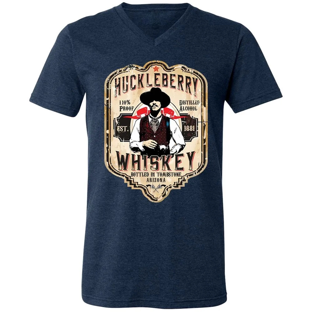 Huckleberry Whiskey Label - Heather Navy - 15