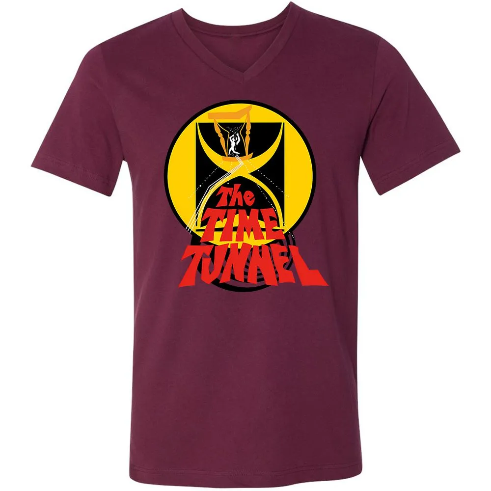 Unisex V-Neck T-Shirt - Y5USDS35 - Maroon - 6