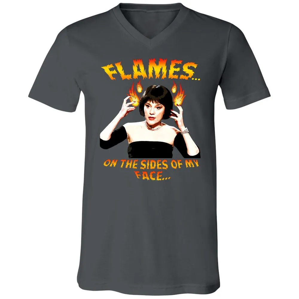 Unisex V-Neck T-Shirt - ZEMMHUQF - Asphalt - 12