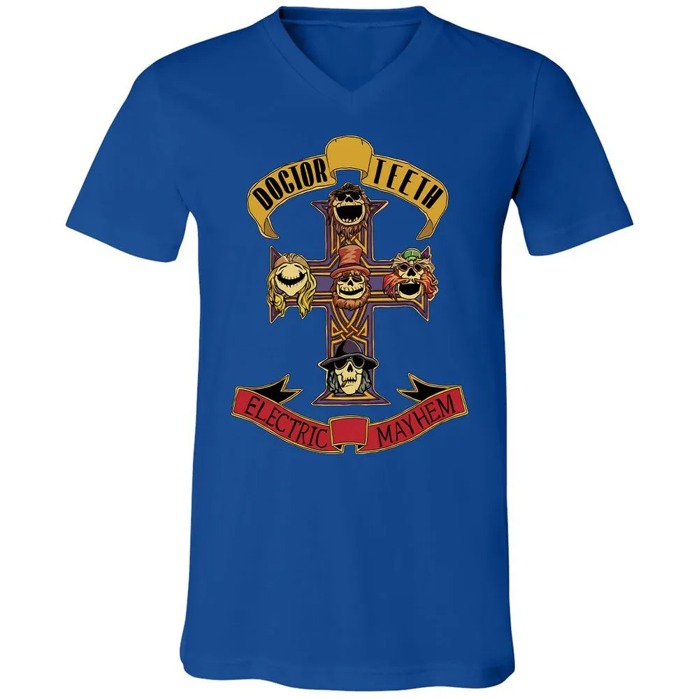 Unisex V-Neck T-Shirt - FYJ7Z9G5 - True Royal - 4