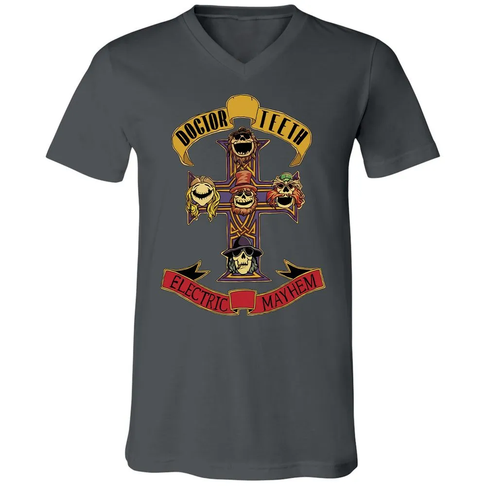 Unisex V-Neck T-Shirt - FYJ7Z9G5 - Asphalt - 12