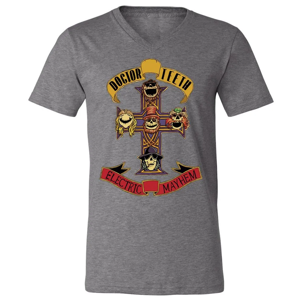 Unisex V-Neck T-Shirt - FYJ7Z9G5 - Deep Heather - 13