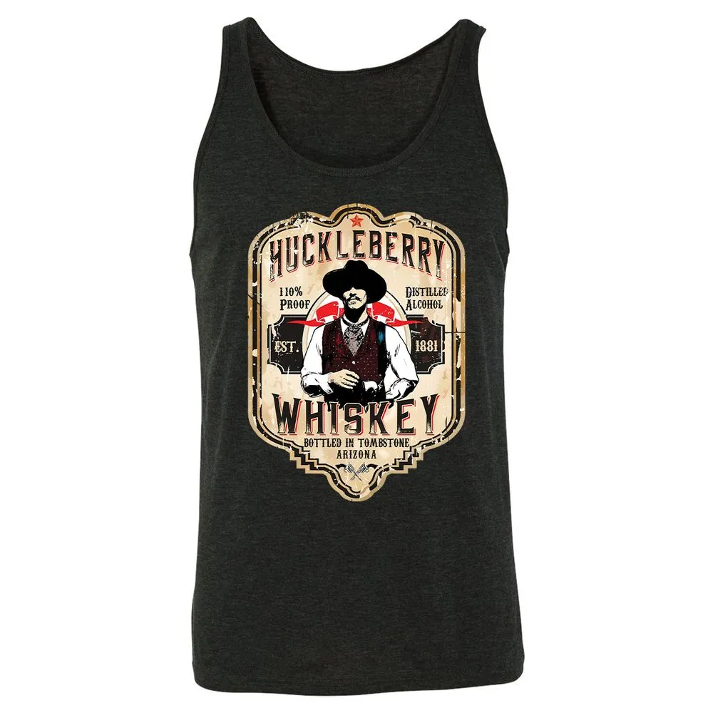 Huckleberry Whiskey Label - Charcoal Black Triblend - 5