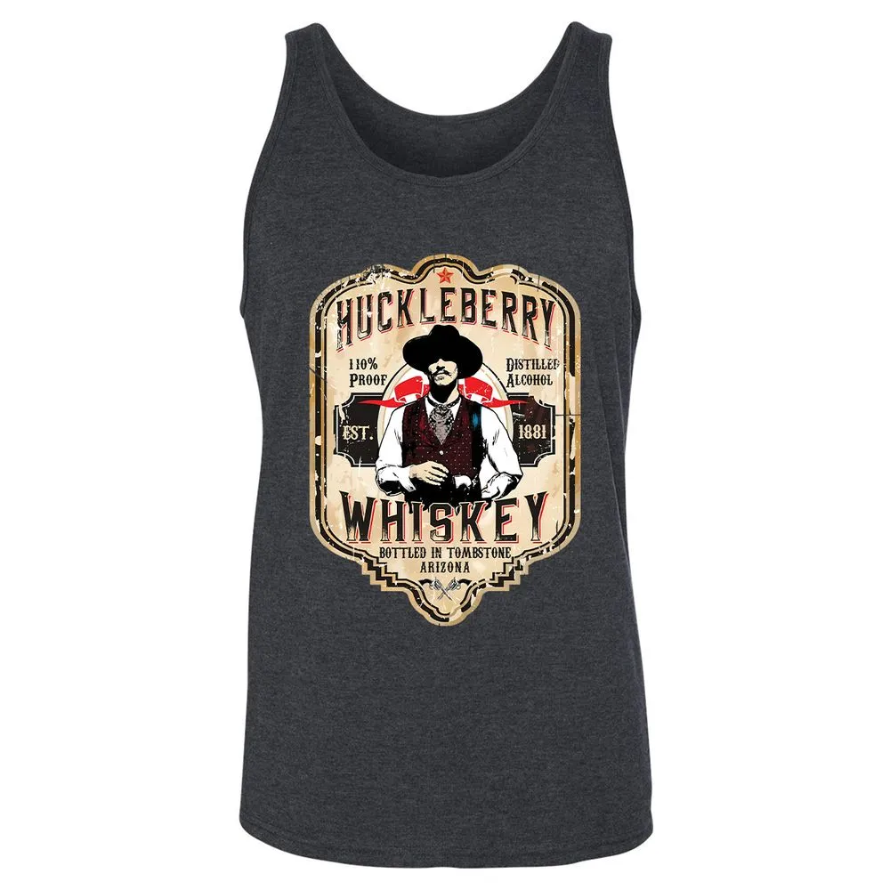 Huckleberry Whiskey Label - Dark Grey Heather - 6