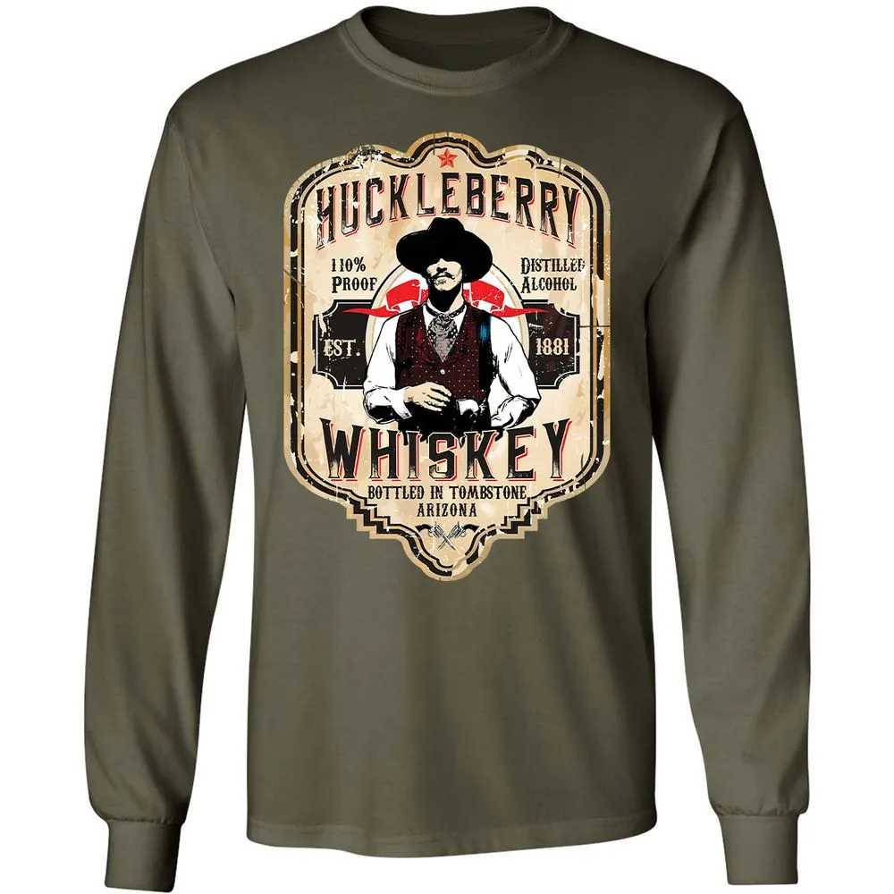 Huckleberry Whiskey Label - Military Green - 7