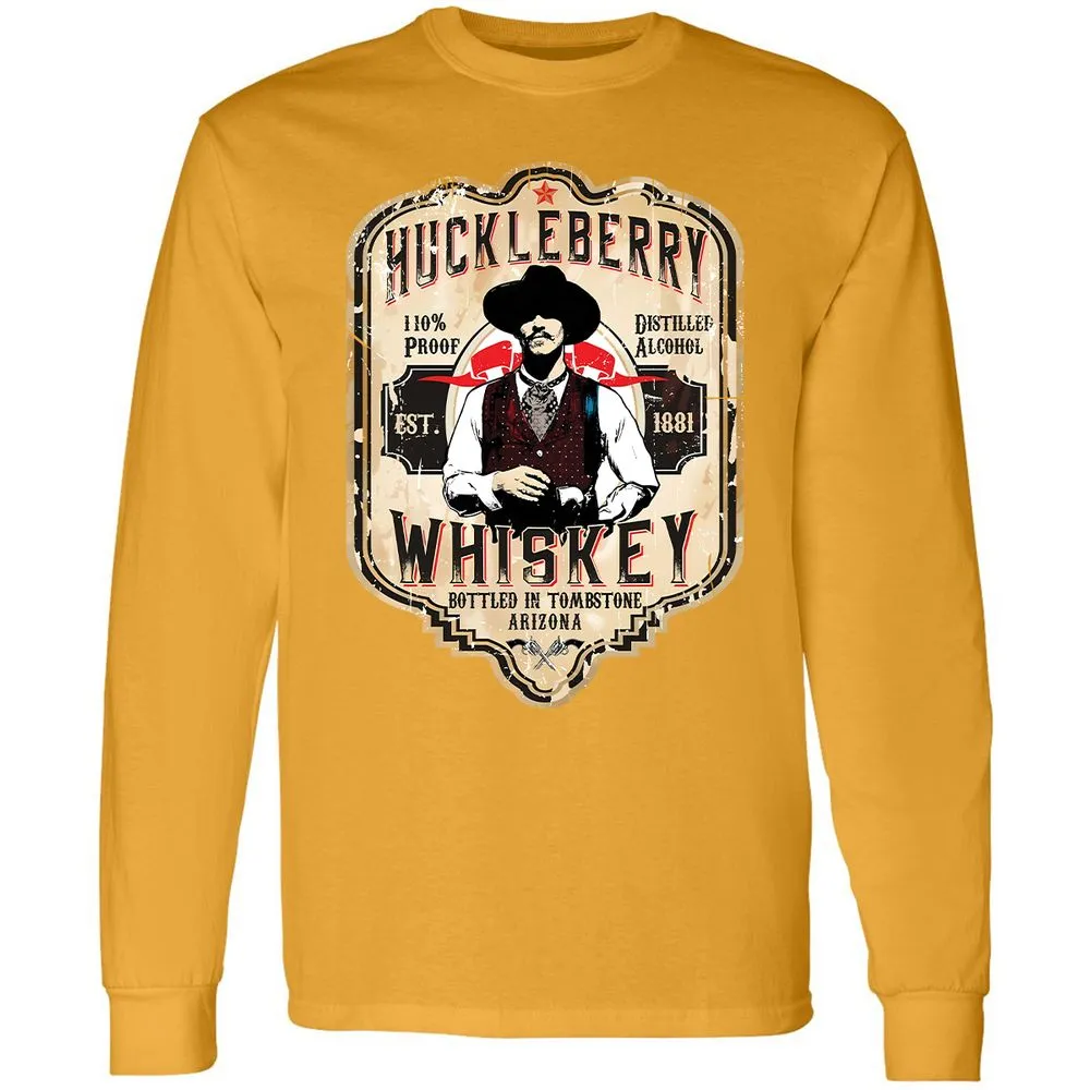 Huckleberry Whiskey Label - Gold - 9