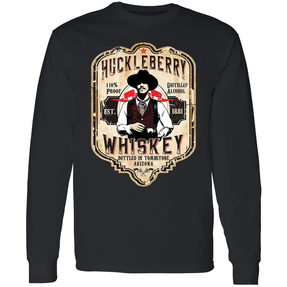 Huckleberry Whiskey Label - Black - 16