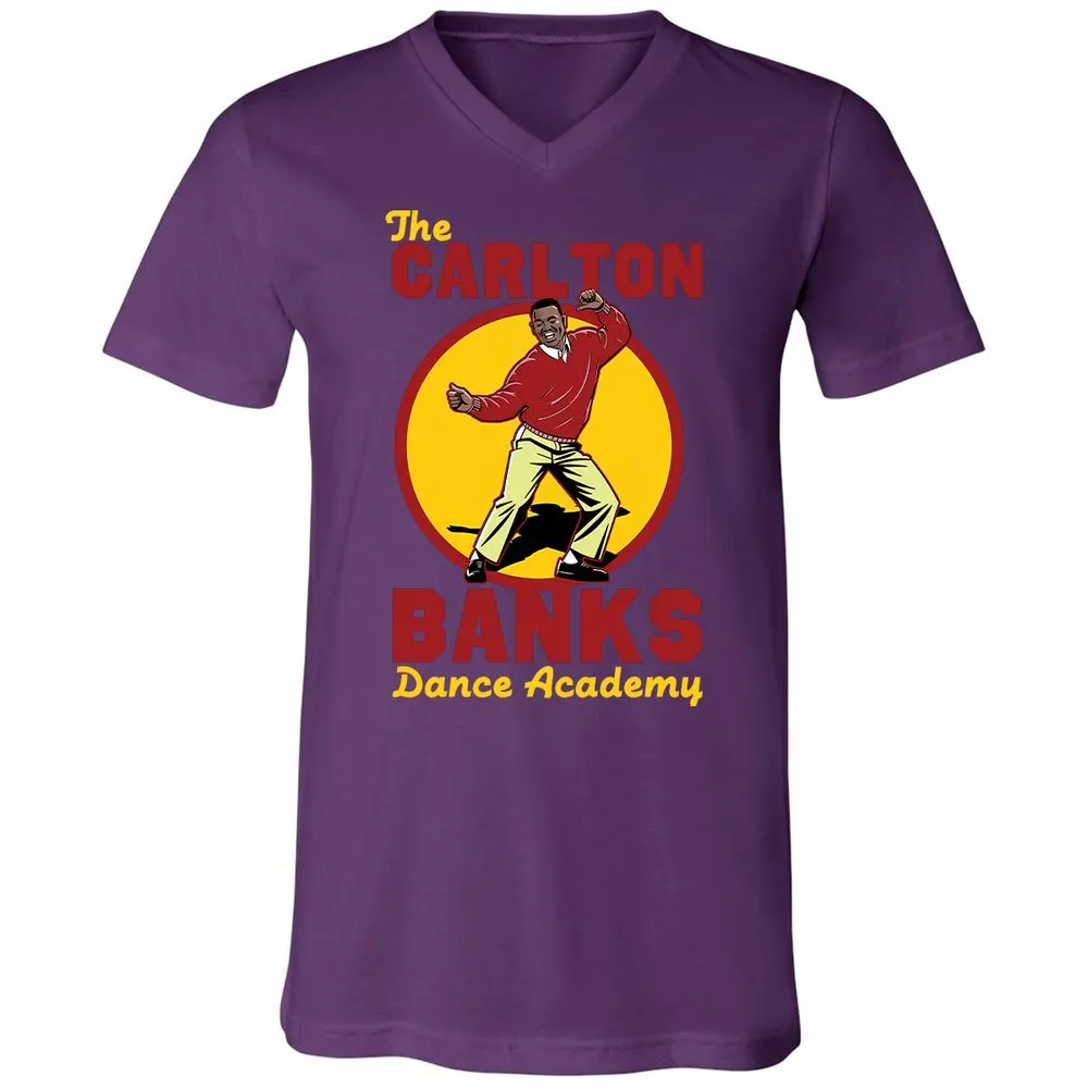Unisex V-Neck T-Shirt - EYT9LQF7 - Team Purple - 2