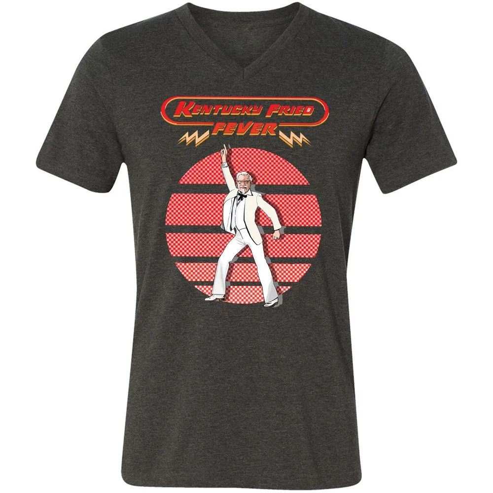 Unisex V-Neck T-Shirt - Y9SYKSJ1 - Dark Grey Heather - 8