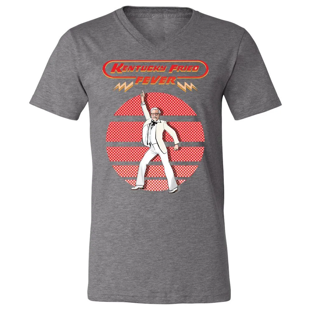 Unisex V-Neck T-Shirt - Y9SYKSJ1 - Deep Heather - 13