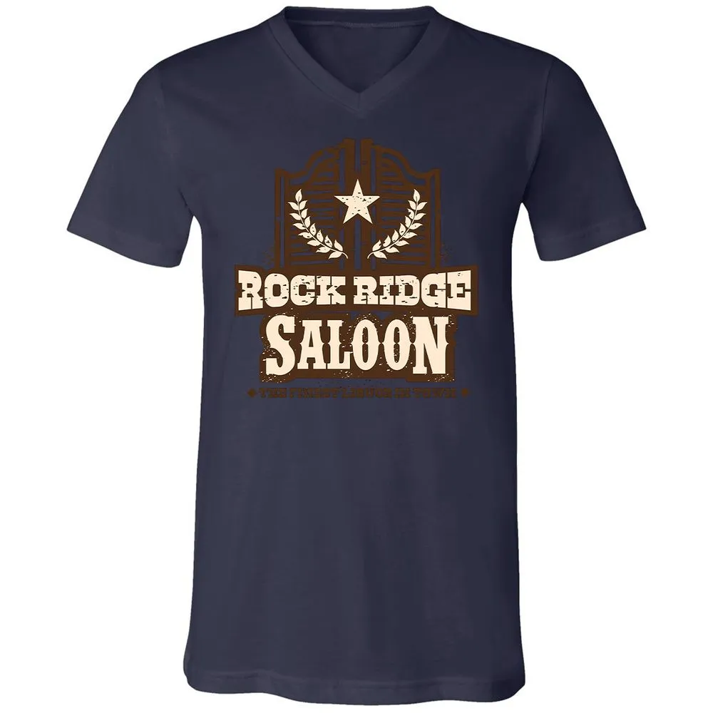 Unisex V-Neck T-Shirt - BLRX1YGY - Navy - 9