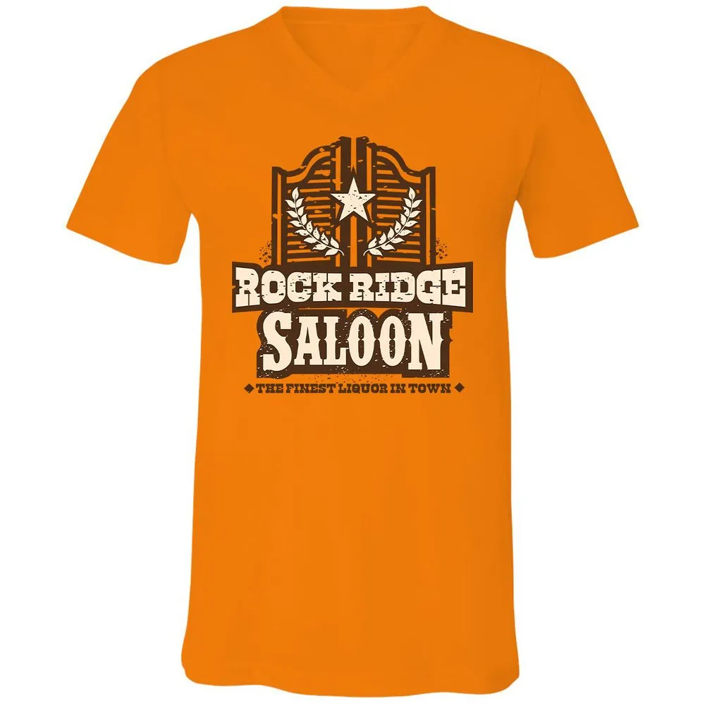 Unisex V-Neck T-Shirt - BLRX1YGY - Orange - 11