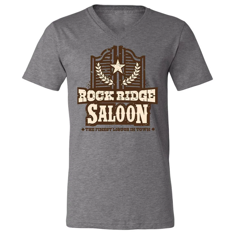 Unisex V-Neck T-Shirt - BLRX1YGY - Deep Heather - 13