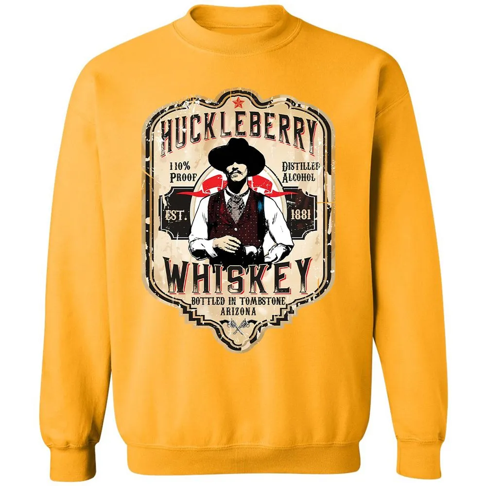 Huckleberry Whiskey Label - Gold - 11