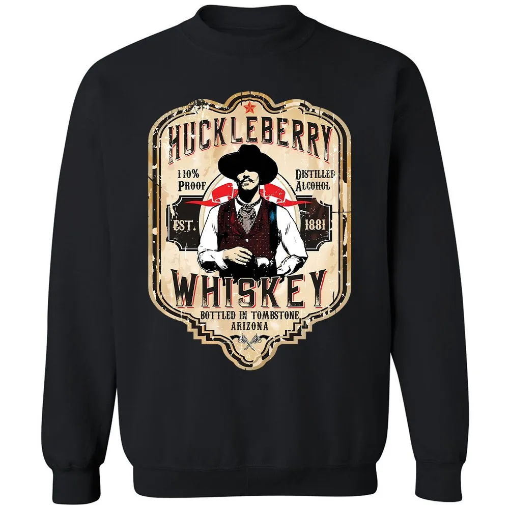 Huckleberry Whiskey Label - Black - 12