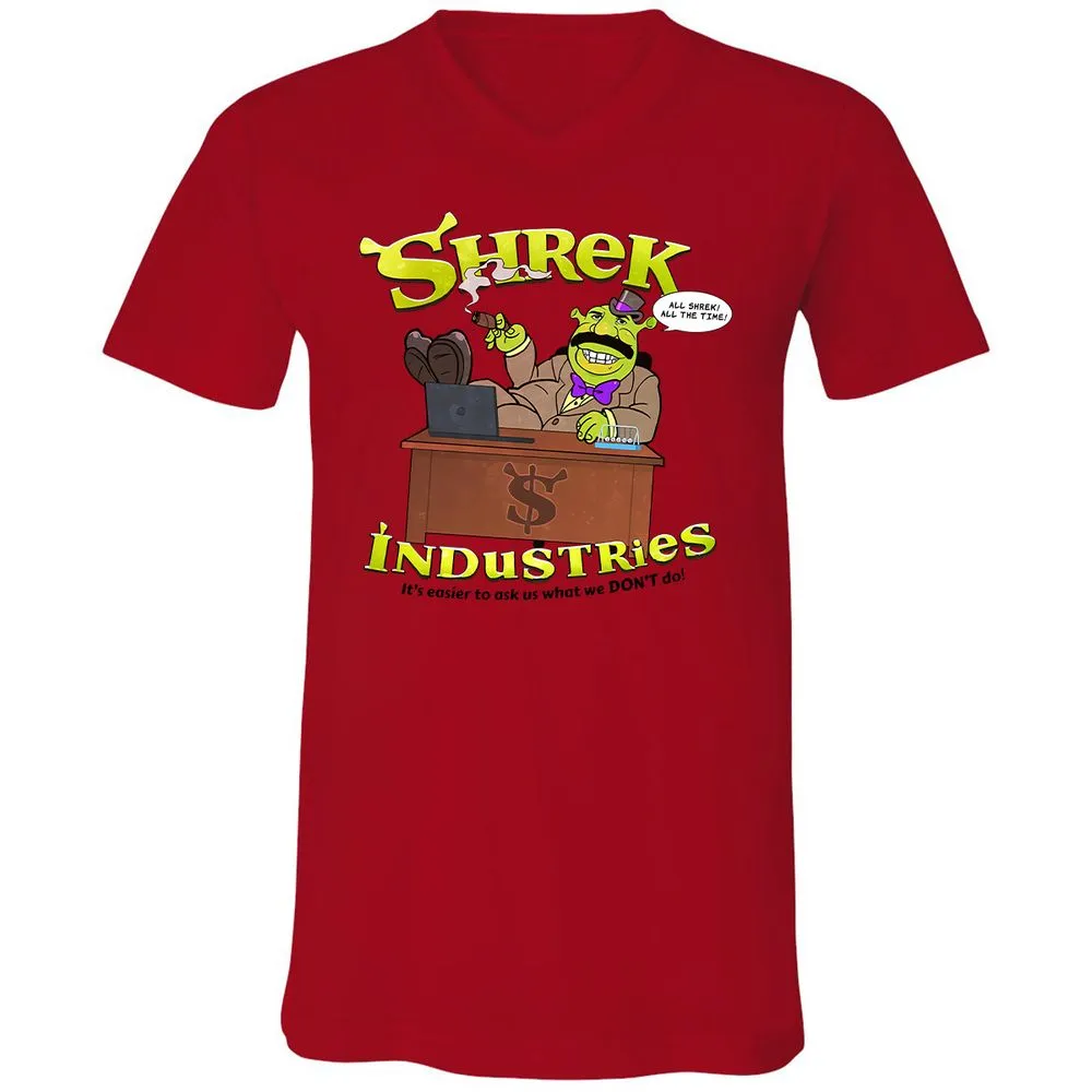 Unisex V-Neck T-Shirt - 69LWB4FM - Red - 3
