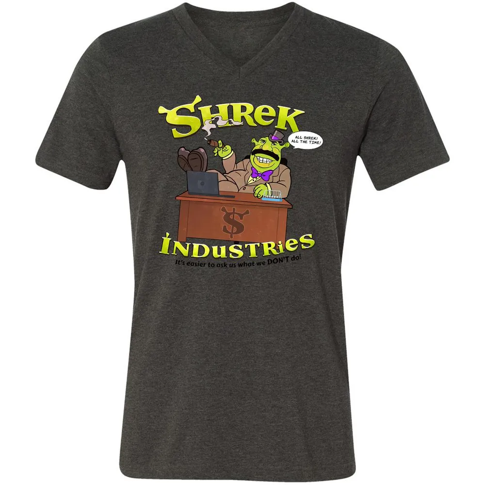 Unisex V-Neck T-Shirt - 69LWB4FM - Dark Grey Heather - 8