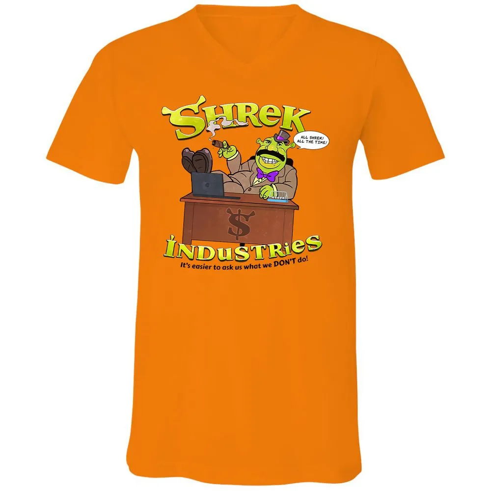Unisex V-Neck T-Shirt - 69LWB4FM - Orange - 11