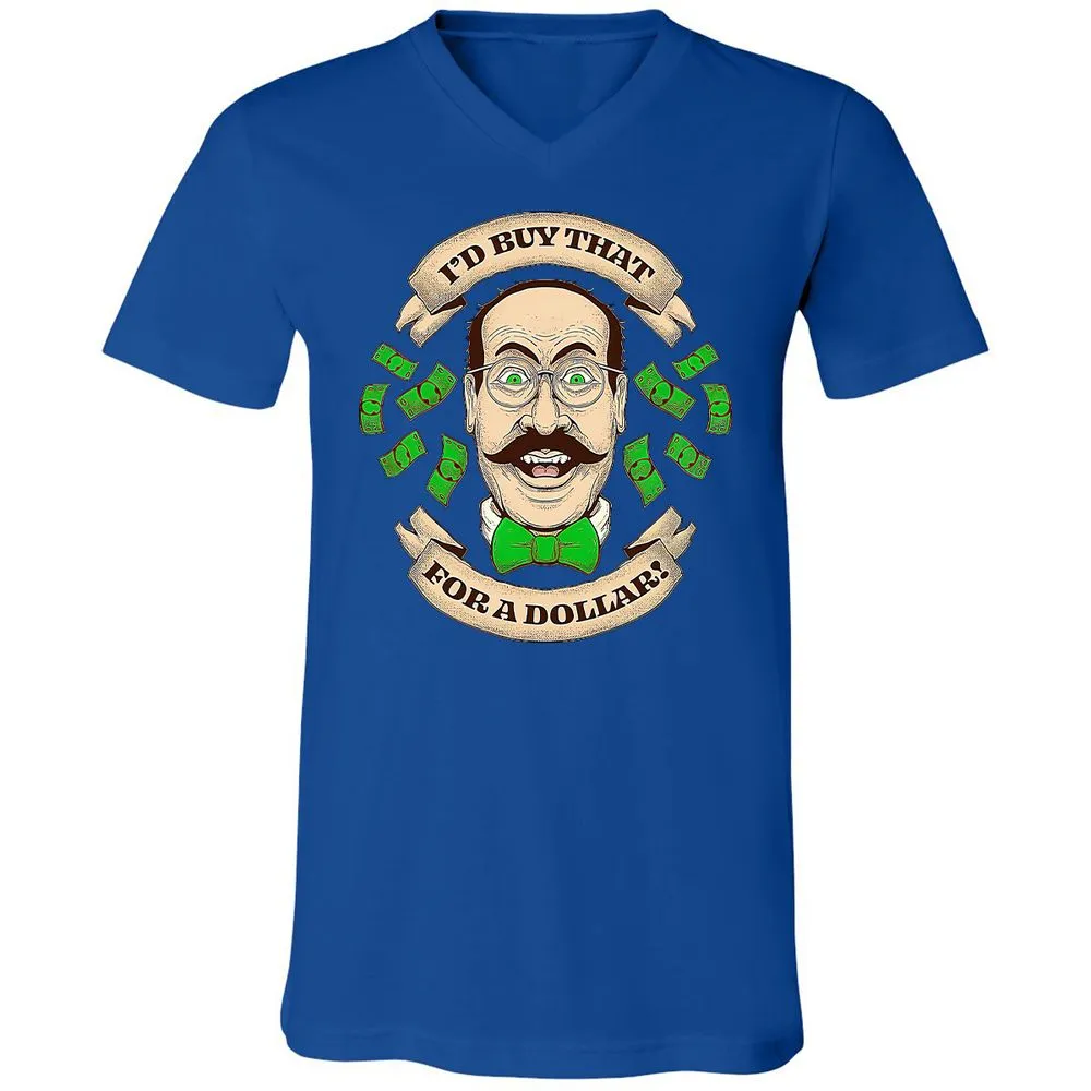 Unisex V-Neck T-Shirt - P1CV6JLN - True Royal - 4