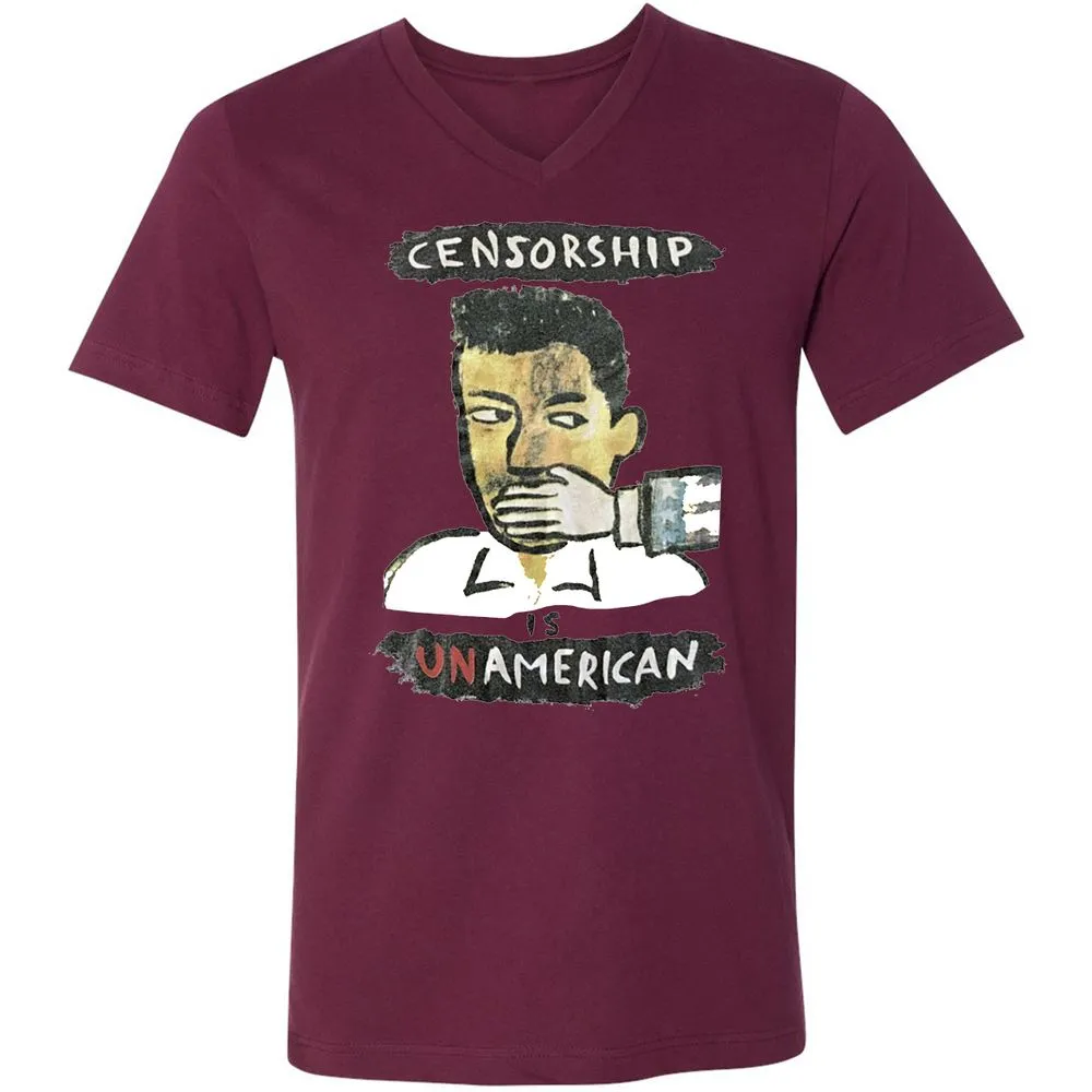Censorship is Unamerican - Maroon - 6