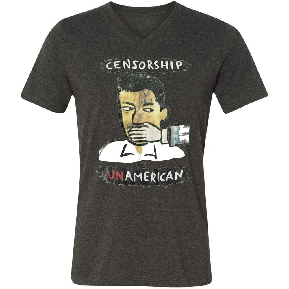 Censorship is Unamerican - Dark Grey Heather - 8
