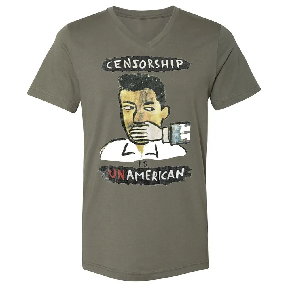 Censorship is Unamerican - Military Green - 10