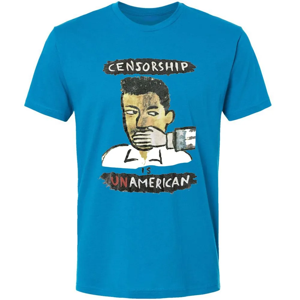 Censorship is Unamerican - Turquoise - 4
