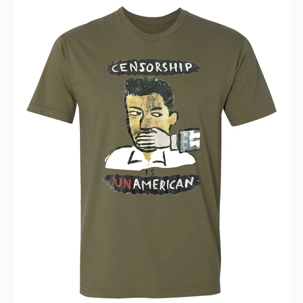 Censorship is Unamerican - Military Green - 5