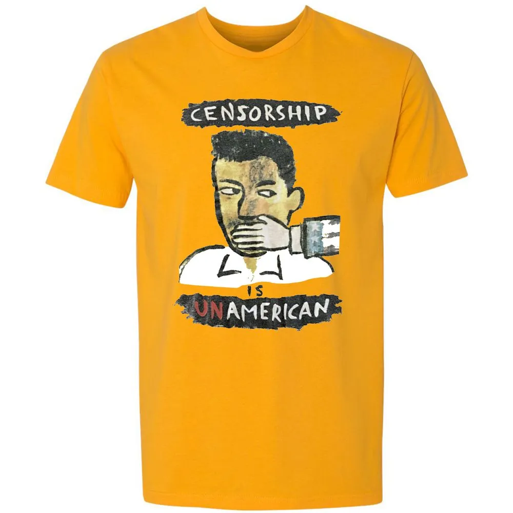 Censorship is Unamerican - Gold - 12