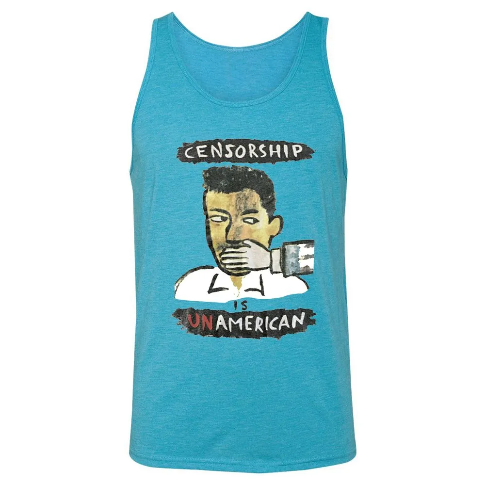 Censorship is Unamerican - Aqua Triblend - 3