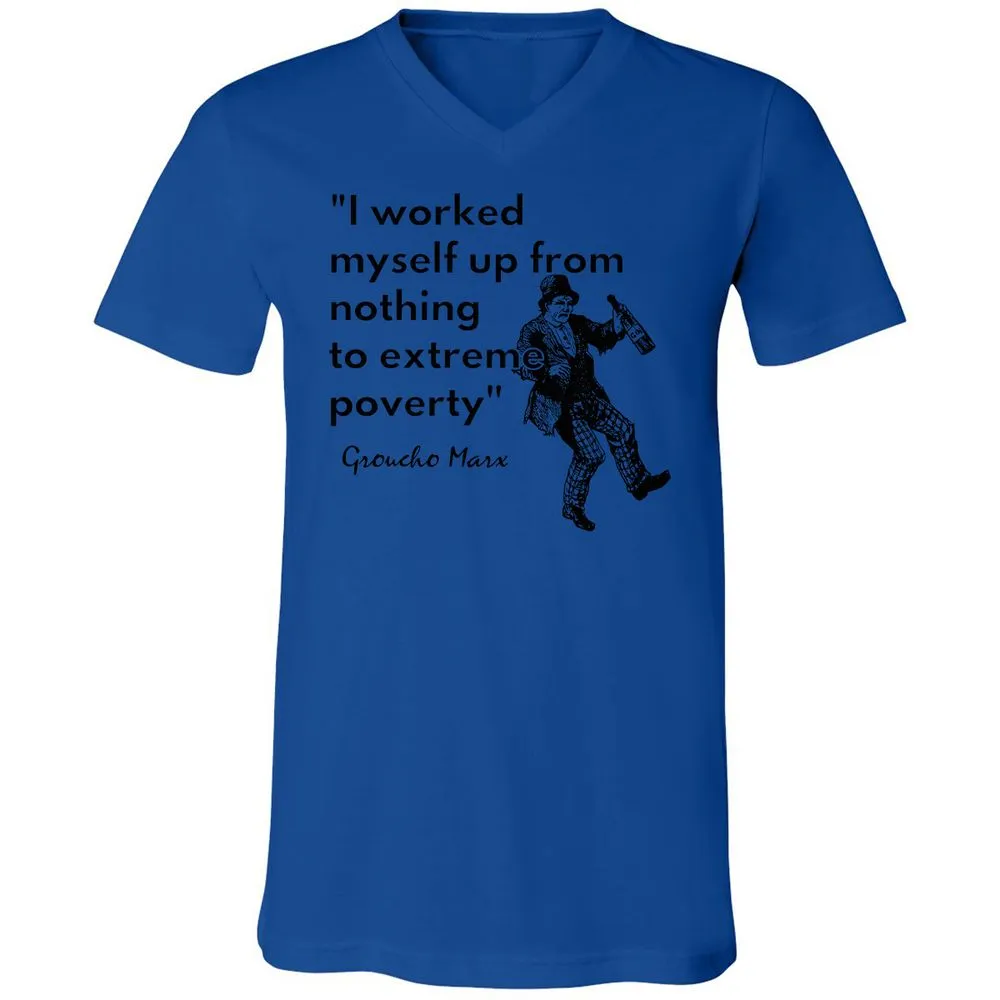 Unisex V-Neck T-Shirt - NUAAFYD3 - True Royal - 4